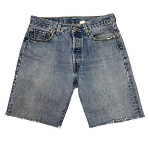 Pantalones Cortos Denim Levi's 501 Azul Para Hombre 32W 9L Calce Regular Corte Crudo - Imagen 1 de 15