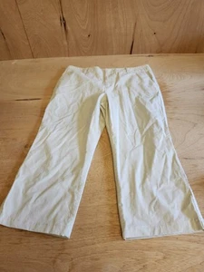 EDDIE BAUER Women’s Size 18 Short Pants - Mercer Fit Light Ivory Chinos - Picture 1 of 10