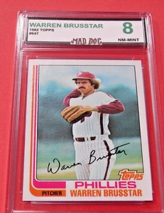 WARREN BRUSSTAR****1982 TOPPS--MINT 8****#647****Set BREAK---PHILLIES****Mad Dog - Bild 1 von 1