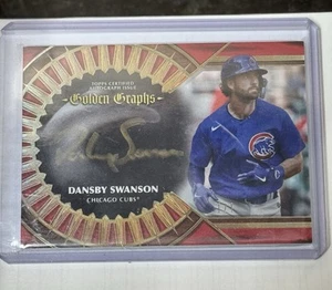 2023 Topps Five Star Golden Graphs - Dansby Swanson Red 1/1 Auto - Picture 1 of 11