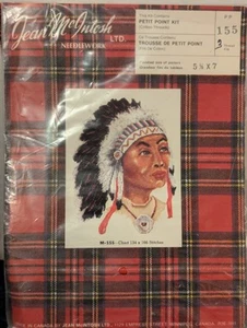 Jean McIntosh Needlework Petit Point Sealed M-155 Chief  - Picture 1 of 4