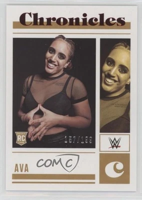 2023 Panini Chronicles WWE Red /199 Ava #77 Rookie RC - Image 1 of 2