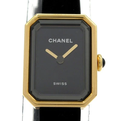 Auth CHANEL Premiere Velvet H6125 Black Women's Wrist Watch - Image 1 of 4