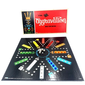 Juego de Mesa Aggravation Vintage Años 70 Edición Fiesta Deluxe #8321 Completo - Imagen 1 de 20