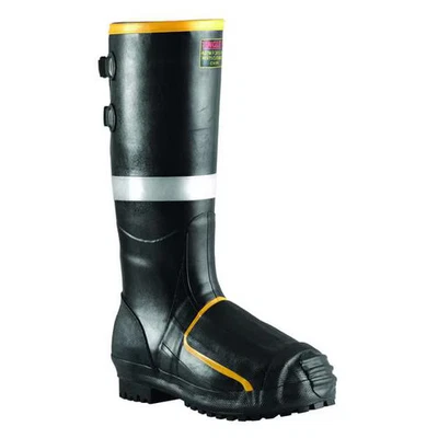 Men's Sigma Tall Rubber Boot w/Met Guard, Steel Toe, 16" Height, Black, 11 - Image 1 of 4