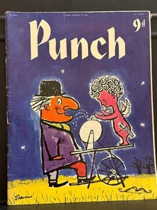 PUNCH Magazine February 13 1957 cute angel cover - Picture 1 of 3