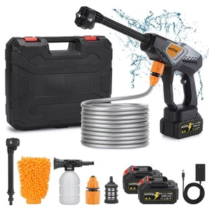 Portable Cordless Pressure Washer, 600 PSI with 21V 2 Rechargeable 20,000mAH ... - Picture 1 of 7