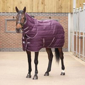 Shires Tempest Original 300g Stable Rug and Neck Set - Burgundy - Picture 1 of 6