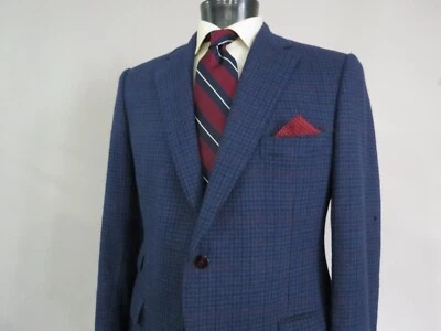 paul Stuart Woven in Japan 100% pure Angora bold check sport coat 42 R - Image 1 of 4
