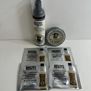 Reuzel Beard Balm 35g Beard Foam 2.36 Daily Shampoo Lot Hollands Finest - Picture 1 of 11
