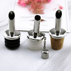 Stainless Steel Oil Bottle Pour Spouts with Covers (5pcs)