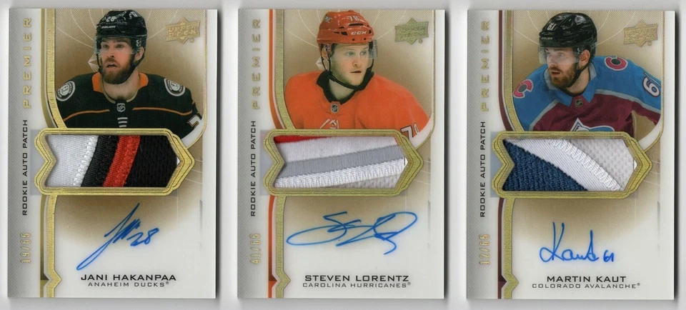 2020-21 Upper Deck Premier Acetate Rookie Autograph Patch Gold 65 Pick From List - Image 1 of 1