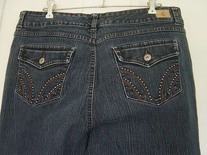 WOMEN'S "BANDOLINOBLU" BLUE DENIM JEANS LONG PANTS SIZE 16 - Picture 1 of 5