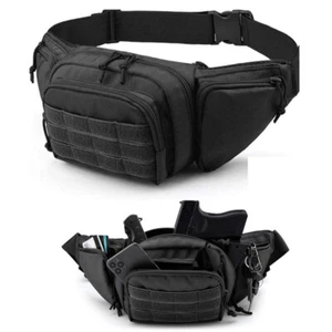 Tactical Pistol Bag Chest Waist Holster Gun Fanny Pack and Magazine Pouch Holder - Picture 1 of 11