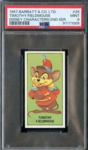 1957 BARRATT DISNEY CHARACTERS #25 TIMOTHY FIELDMOUSE PSA 9 *DS15840 - Picture 1 of 2