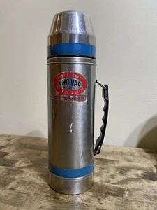 Vintage UNO-VAC Thermos Stainless Steel Unbreakable W/ Cup | Made In USA - Picture 1 of 7