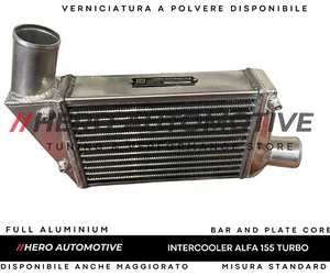 Alfa Romeo 155 Turbo Intercooler Alluminio Plug And Play Standard 60566446 - Foto 1 di 5