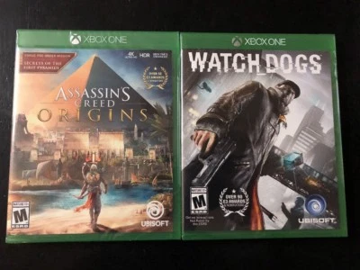 BRAND NEW Xbox One Assassin's Creed: Origins + Watchdog Games Fast Free Shipping - Image 1 of 4