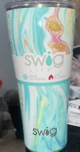Swig Life 32oz Triple Insulated Stainless Steel Tumbler WANDERLUST W/lid - Picture 1 of 4