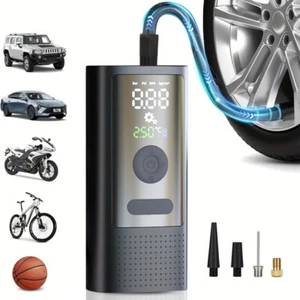 150 PSI Air Compressor Tire Inflator For Car Moto Bike Tires Air Pump with Light - Picture 1 of 9