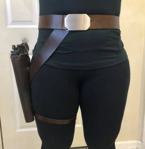 Doc Aphra Star Wars Jyn Erso Costume Cosplay Prop Leather Belt, Leg Gun Holster - Picture 1 of 4