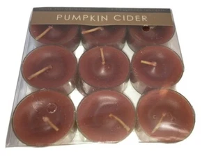 New Jante Fall Collection Tea Light Candles Pumpkin Cider 9 pack - Picture 1 of 6