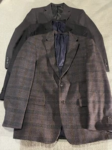 Lot Of 3 Sport Coats Jos A Bank 42R Mens Jackets Blazers 1905 Traveler Wool Brr - Picture 1 of 14