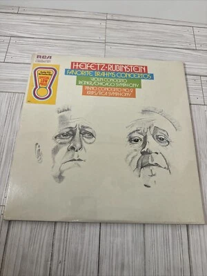 Heifetz & Rubinstein - Favorite Brahms Concertos | 2 LP's RCA VCS-7088 | SEALED - Image 1 of 4