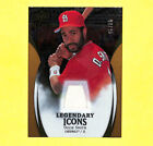 2009 Upper Deck Icons Ozzie Smith Legendary 18/25 Gold Jersey Card Cardinals HOF