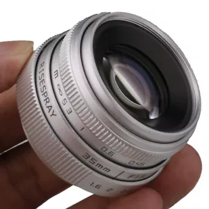 S RISESPRAY 35mm f1.6 C mount CCTV Lens II for N1 FX NEX M4/3 M mount Series - Picture 1 of 3