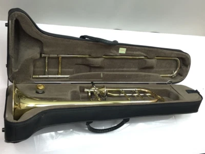 Getzen 3047AFY Tenor Bass Trombone Open Wrap B flat/F Lacquer Tested with Case - Image 1 of 4