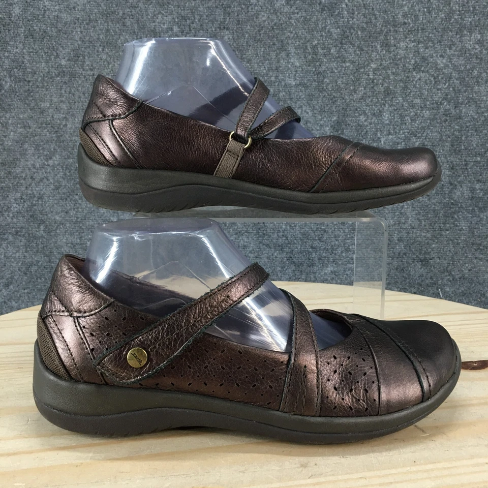 Zapatos Earth para mujer 8 B Newton Mary Jane bronce informales cómodos punta redonda parte superior baja Foto 1 de 4