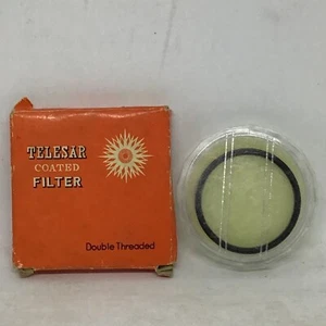 Vintage Telesar Coated 52mm Spot Filter Double Threaded Camera Lens W/ Ori. Box - Picture 1 of 9