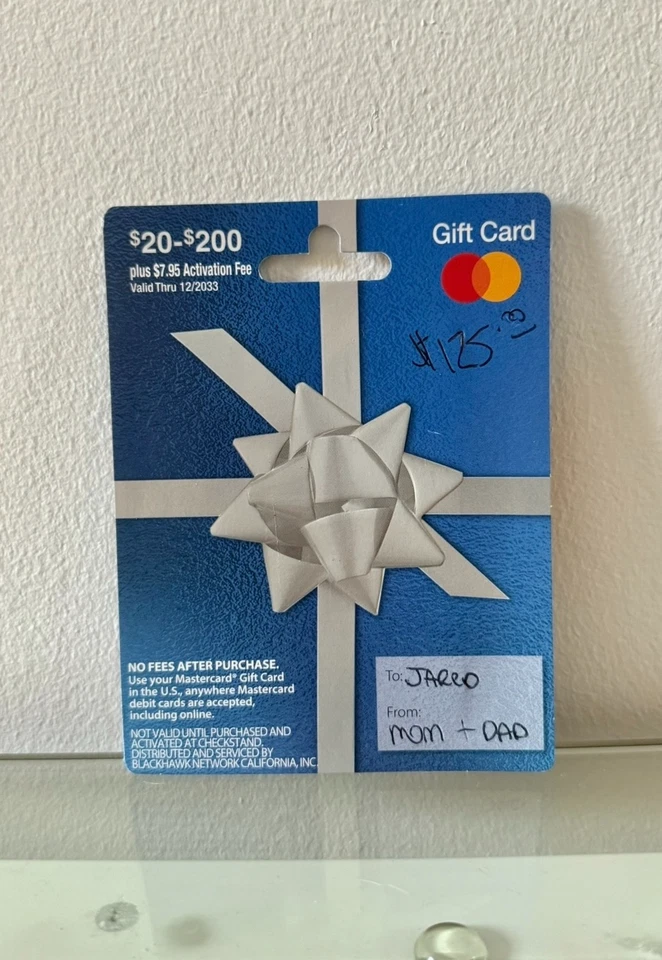 Tarjeta de regalo Mastercard $125 prepagada CERO TARIFA DE TARJETA AGREGADA, ENTREGA INSTANTÁNEA ELEGIBLE - Imagen 1 de 1