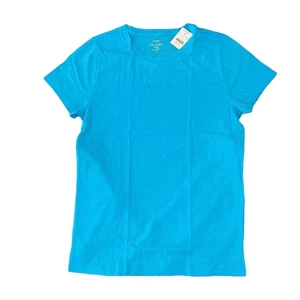 NWT J. Crew Island Turquoise Blue Vintage Cotton Crewneck Tee - SIZE XL - Picture 1 of 9