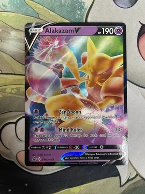 Pokemon TCG: Alakazam V SWSH083 SWSH: Sword & Shield Black Star Promo Cards Holo - Image 1 of 3