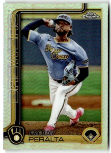 2025 Topps Chrome MLB No. 95 Freddy Peralta Refractor - Bild 1 von 2