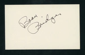 Beau Bridges Actor: The Fabulous Baker Boys, Norma Rae signed 3x5 Card E28278 - Picture 1 of 1