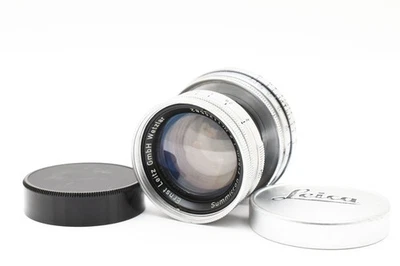 [Almost MINT w/Caps] LEICA SUMMICRON 5cm 50mm f/2 MF Lens L39 LTM From JAPAN - Image 1 of 4