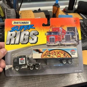 Matchbox Super Rigs Black Pizza Hut Truck And Trailer 34330 - Picture 1 of 7