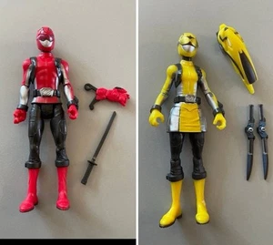 Power Rangers Yellow & Red Ranger Beast Morphers Beast-X 6” Action Figures - Picture 1 of 8