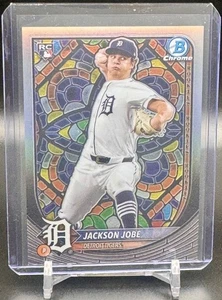 2025 Bowman Chrome Etched in Glass SSP Case Hit - Jackson Jobe RC #50 - Picture 1 of 4