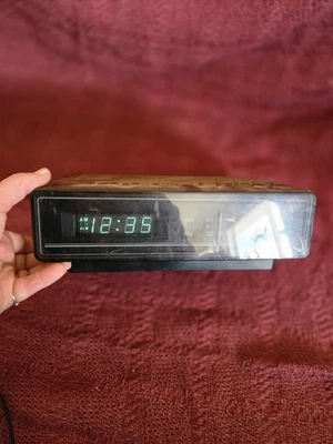 VTG Panasonic RC-65 AM/FM Digital Alarm Clock Radio Faux Wood Grain Works Great! - Image 1 of 4