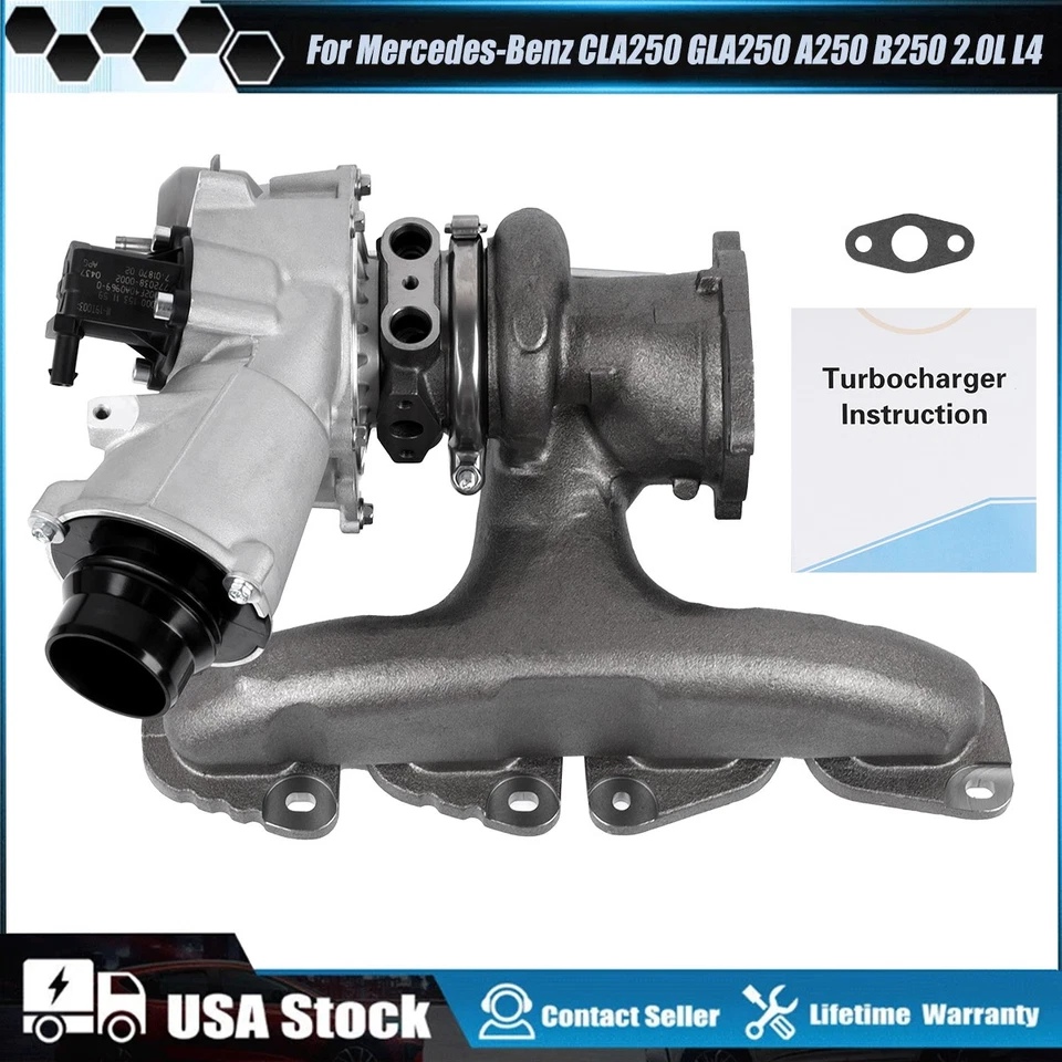 RHF4 Turbocharger Turbo for Mercedes-Benz CLA250 GLA250 2.0L 2.0 2012 - 2019 Foto 1 de 4