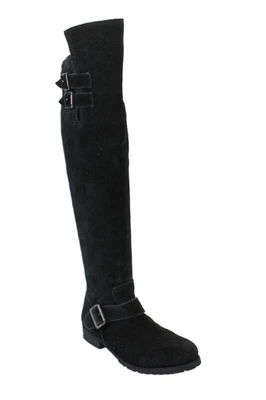 Matisse Womens Suede Over The Knee High Flynn Boots Black Size 7.5 Medium Foto 1 de 4