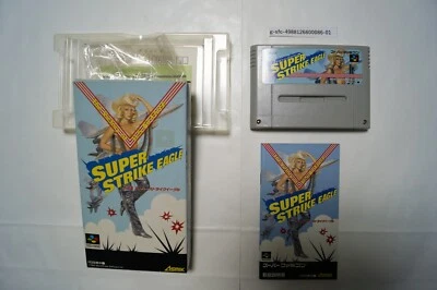 F-15 Super Strike Eagle 1993 Box Manual Nintendo Famicom SNES Japan Vintage Game - Image 1 of 2