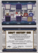 2019 Leaf ITG Used Sports Purple /15 Brett Favre Manny Ramirez Eric Lindros HOF