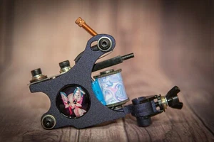 Handmade tattoo machine shader mag 5-25, Running 105-110 Hz @ 4.5 V Unloaded - Picture 1 of 7