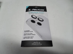 Pelican Apple iPhone 14/iPhone 14 Plus Aluminum Ring Lens Protectors - Black - Photo 1 sur 2