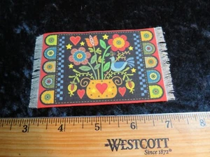 1:241 Dollhouse WELCOME MAT/ kitchen, bath, bedroom anywhere area rugs! #33 - Imagen 1 de 1